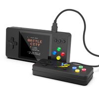 Portable Game Console, K8 Model, 500 Classic FC Games, Support Rechargeable Battery to Connect with TV (Black)