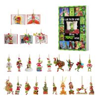 Grinch Christmas Countdown Calendar,with 24 Collectible Advent Calendar for Kids Boy Girls,Xmas Vacation Gifts Idea