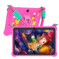 7 inch Kids Android 13 Tablet with Lanyard, 32GB with WiFi, Dual Camera, Education, Games, Kids Software Pre-Installed, Parental Control, Pink