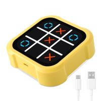 Tic Tac Toe Bolt Game,Electronic 4-in-1 Handheld Puzzle Game Console,Portable Infinite TicTacToe Travel Game for Educational and Memory Growth,Family