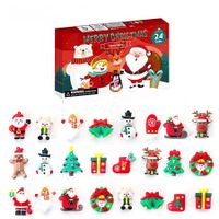 Christmas Advent Calendar 24 Pieces Figures Blind Box,Christmas Calendar Toy for Kids