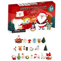 Christmas Advent Calendar 24 Pieces Figures Blind Box,Christmas Calendar Toy for Kids