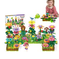 Flower Garden Building Blocks, Flower Garden Toys Building Blocks, Flower Garden Toys Building Blocks for Kids Age 3 Up