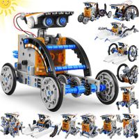 STEM 13in1 Education Solar Battery  Dual Power Robots Toys  DIY Educational Toy Science Kits Experiment Robotics Set Birthday Chirstmas Gifts