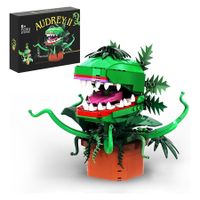 Audrey II Piranha Plant Flower Building Kit Toys, Little Shop of Horrors Cannibal with Openable Mouth Collectible Gift for Tv Fans, 457pcs