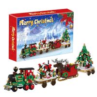 Christmas Buliding Blocks Kits Train Set Toys with 806 Pieces for Christmas Birthday for Kids Ages 6 Up