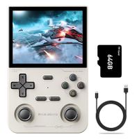 K36 Handheld Game Console 3.5In 640*480 IPS OCA Screen 3500mAh RK3326 Opensource System White