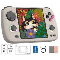 RG CubeXX Retro Handheld Game Console,3.95 Inch IPS Screen Linux System Built-in 64G TF Card 5056 Games Support TV Output 5G WiFi Bluetooth 4.2 (Gray)