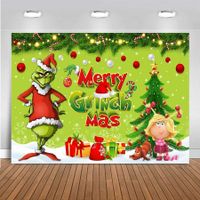 Merry Christmas Banner 200x150CM Holiday Party Decorations for Kids Home, Christmas Backdrop and Decor