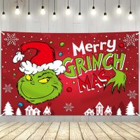 Merry Christmas Banner 200x150CM Holiday Party Decorations for Kids Home, Christmas Backdrop and Decor