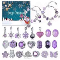 Jewelry Advent Calendar, Christmas DIY Bracelet Necklace Jewelry Making Kit for Christams Advent Calendar Gifts for Women