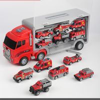 Transport Vehicle with 6 Random Cars, 7 in 1 Construction Truck, Toy Transport Truck Vehicle Set, Gifts for Kids