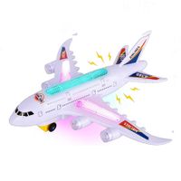 Light Up Airplane Toy, Kids Airplane Toy with Takeoff Sounds for Kids Ages 4 to 8, Boys and Girls