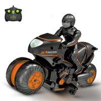 RC Motorcycle Remote Control Motorcycles, High Speed Rc Car for Kids Age 4,5,6,7,8 and Up Year Old, Orange