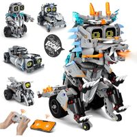 STEM Building Toys for Kids Age 6 to 14, Remote and APP Controlled 3in1 STEM Motorcycle Robot Building Kit for Kid