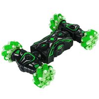 Gesture Sensing Remote Control Stunt Car Toys, 2.4gHz 4WD Hand Controlled 360 Degree Rotating Transform Drift Car Birthday Gift for Kids (Green)