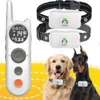 Wireless Dog Fence Dog Training Collar 3Mode  Fence Dogs Covers  6100 Ft Dog Training Collar Waterproof Wireless Pet Fence 3 Training Modes  2 Recievers