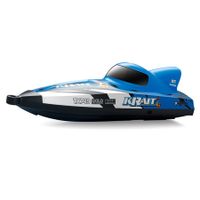 Remote Control Boat for Kids, 2.4GHZ 25Km/h Turbo Jet High Speed Boat with Brushless Motor, Mini Electric Toys, Blue