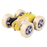 Remote Control Dino Monster Truck, RC Drift Crawler Stunt Off Road Car, Glowing Eyes, Gift for 4+ Years Old Boys Girls (Yellow)