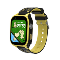 4G Smart Watch Kids Phone Watch Calling SOS Texting WIFI Music Games   Camera Alarm Video Calculator Support GPS  Boys Girls  Yellow Black