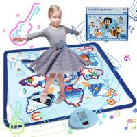 Dance Mat,Dance Mixer Rhythm Step Play Mat,Dance Game Toy with LED Lights, Adjustable Volume Built-in Music,3 Challenge Levels(3-12 Years Old)