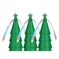 3pcs Insect repelling Christmas tree  Fly Fan Retractable Indoor  Outdoor