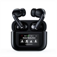 Language Translator Earbuds Real Time Translation Earphones with 144 Languages Supported,ANC Noise Cancelling,Bluetooth 5.4,Touch Screen Housing (Black)