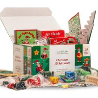 Christmas Elf Adventure, 28-Day Christmas Elf Kit, Christmas Countdown Gifts, Elf Props & Accessories, Holiday Decorations