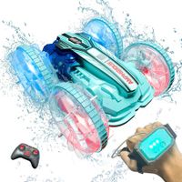 Amphibious Remote Control Car Boat Toys Gesture Sensing RC Stunt Drift Car with 2.4Ghz 4 WD Off-Road for Kids Birthday Gift