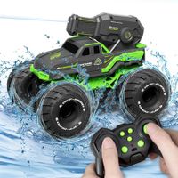 Amphibious RC Truck Boat 1:16 Remote Control Car Toy 2.4GHz Shooting Water All Terrain Off-Road Tank Pool Toys for Kids Boys 6+