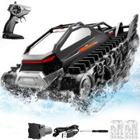 Amphibious Remote Control Tank 2.4Ghz Off-Road All Terrain Crawler RC Cars Christmas Birthday Gifts Toys for Kids