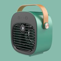 Portable Air Conditioner, USB Rechargeable Air Conditioner, 3 Speed Quiet Air Cooler for Desktop,Office、Bedroom,Travel (Green)