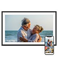 Digital Picture Frame,15.6 Inch Large Frameo Digital Photo Frame WiFi,32GB,1920 * 1080 IPS HD Touch Screen,Tabletop Wall-Mounted,Share Picture Video