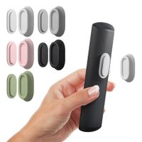 5 Pack Magnetic Remote Control Holder Wall Mount,Upgraded Silicone Organizer Strong Adhesive TV Remote Charger Holder Caddy Back of TV (Multi)