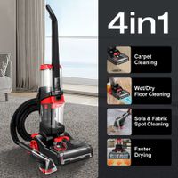 Carpet Cleaner Upholstery Wet Dry Hard Floor Sofa Spot Rug Stain Remover Vacuum 4in1 Deep Cleaning Machine Faster Drying Portable with Heater