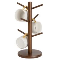 Mug Holder Tree,Coffee Cup Holder with 6 Hooks (Brown)