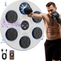 Music Boxing Machine Home Wall Mount Music Boxer,Electronic Smart Focus Agility Training Digital Boxing Wall Target Punching Pads