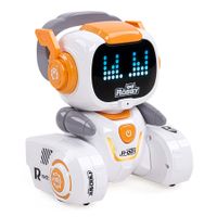 Remote Control Robot Toy, RC Robots for Kids with LED Eyes, Dance Moves and Music, Birthday Gifts for Kids (Orange)