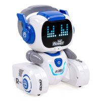 Remote Control Robot Toy, RC Robots for Kids with LED Eyes, Dance Moves and Music, Birthday Gifts for Kids (Blue)