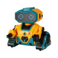 Rechargeable RC Robot for Kids with Programmable,Auto Demonstration,Dance Moves,Music,LED Eyes,Gift for Children