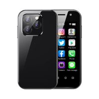 Mini 4G Smartphone Unlocked, 3.0 Inch Dual Sim Quad Core Mini Phone Premium Child Phone Small Phone Student Pocket Cellphone, 2+16GB, Black