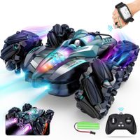 Remote Control Car Toy, Gesture Sensing RC Stunt Car with Lights, Ideal Gifts for Boys Girls (Green)