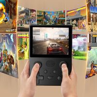 X5 Retro Handheld Game Console for Kids, 15000+ Handheld Games, 64G Portable Hand Held Game Console with Controller, Black