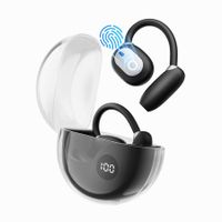 3-in-1 Translation Earbuds Language Translator Earphone in Real Time Supports 144 and 8 Offline OWS for iOS & Android Ideal for Travel(Black)