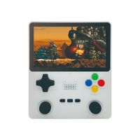 64G Handheld Game Console, Portable Retro Video Game Console, Dual 3D Joystick, 15 Emulators, Support TV Output (White)