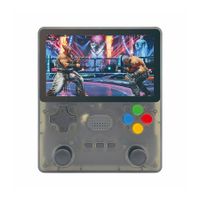 64G Handheld Game Console, Portable Retro Video Game Console, Dual 3D Joystick, 15 Emulators, Support TV Output (Black)