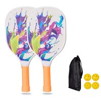 Pickleball Paddles 4 Balls Lightweight Pickleball Rackets for Men Women