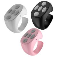 Wireless Bluetooth Remote Control,Remote Control Page Turner Bluetooth Scroller Ring,Short Video and Music Camera Shutter Remote Controller (3 Pack)