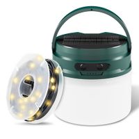 2 in 1 Portable Camping Lantern String with 10M Light Strings, 8 Lighting Modes, USB Rechargeable for Garden Party Outdoor