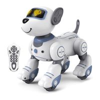 Remote Control Robot Dog Toy for Kids, Programmable Robotic Puppy, Smart Interactive Stunt Robot Dog Toy (Blue)